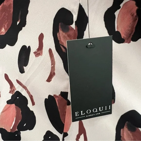 Eloquii Panthera Button Down w/ Ruffle Neck - NWT - Picture 10 of 15